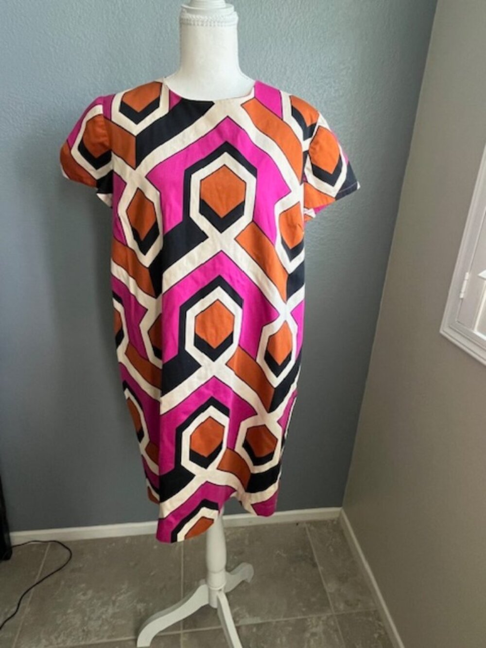 Corey Lynn Calter / Anthropologie ☆ Geometric Retro 60's Mini Dress XLG
